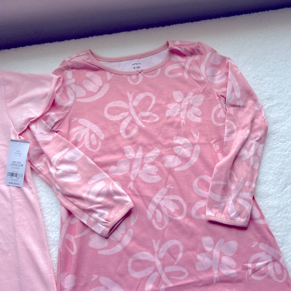 Carter’s girl’s nightgown set. Size 6-7. Pink. New - Picture 4 of 7